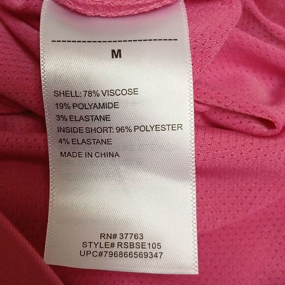 Rafaella Pink and Red Patterned Skort, Large Leaf Pattern "CARMINE ROSE" NWT  M - Picture 10 of 10